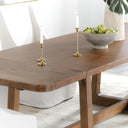 Lyra Pine Wood Extension Dining Table