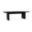 Lynx Solid Wood Rectangle Dining Table - Carbon Black