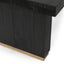 Lynx Solid Wood Rectangle Dining Table - Carbon Black