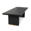 Lynx Solid Wood Rectangle Dining Table - Carbon Black