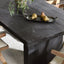 Lynx Solid Wood Rectangle Dining Table - Carbon Black