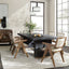 Lynx Solid Wood Rectangle Dining Table - Carbon Black