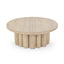 Tiber Solid Wood Round Cocktail Table