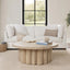 Tiber Solid Wood Round Cocktail Table