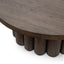 Tiber Solid Wood Round Cocktail  Table - Toasted Brown