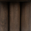 Tiber Solid Wood Round Cocktail  Table - Toasted Brown
