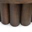 Tiber Solid Wood Round Cocktail  Table - Toasted Brown