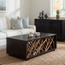 Teak Maze Cocktail Table