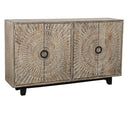 Vivienne Solid Wood 4-Door Cabinet