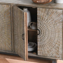 Vivienne Solid Wood 4-Door Cabinet