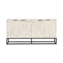 Flint Solid Wood 4 Door Cabinet