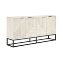 Flint Solid Wood 4 Door Cabinet