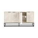 Flint Solid Wood 4 Door Cabinet