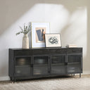 Nore Metal/Glass 4Dwr 4Dr Cabinet