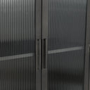 Nore Metal/Glass Tall Cabinet