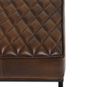 Bruno Leather Rectangle Stool
