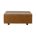 Aristo Leather Square Ottoman