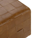 Aristo Leather Square Ottoman