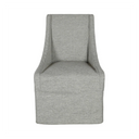 Warwick Upholstered Rolling Dining Chair