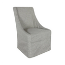 Warwick Upholstered Rolling Dining Chair