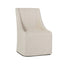 Warwick Upholstered Rolling Dining Chair