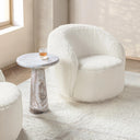 Plush Swivel Chair