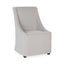 Warwick Upholstered Rolling Dining Chair