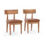 Alvaro Leather Dining Chair Set of 2