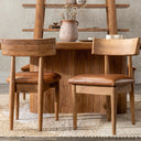 Alvaro Leather Dining Chair Set of 2