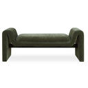 Moss Green Velvet Bench