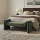 Moss Green Velvet Bench