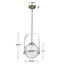 Mimas 1 Light Pendant