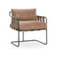 Toluca Leather Stationary Accent Chair