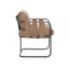 Toluca Leather Stationary Accent Chair