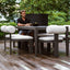Bolster Back Outdoor Dining Chair