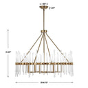 Crystal Stick 8 Light Chandelier