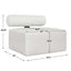 Bolster Outdoor Armless Sofa