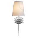 Delilah Silver Sconce lit