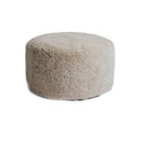 Shorn Curly Sheepskin Ottoman