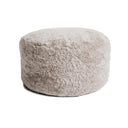 Shorn Curly Sheepskin Ottoman