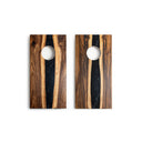 River Black Epoxy Travel Cornhole