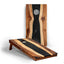2x4 Black Epoxy Resin Live edge Cornhole Boards