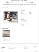 Elk Estate Print/ London Muted Gold Frame w Natural Linen Slip Jumbo size 49x42Reg $2,056.00