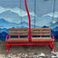 Gatlinburg Red Pole Chairlift Bench