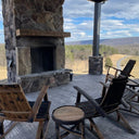 Whiskey Barrel Adirondack Chairs(2) and Table
