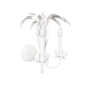 Palm Spray White Sconce angle