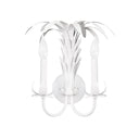 Palm Spray White Sconce