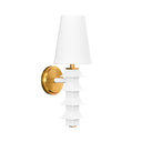 Pagoda White Sconce angle