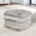 Performance Fallon Gray Multi Pouf
