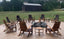 Oak Whiskey Barrel Adirondack Chairs( set of 8)